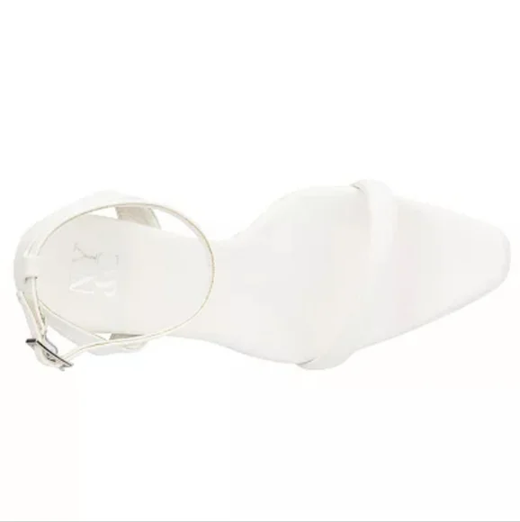 New York and Company Alania Dress Sandals White 7 - Picture 4 of 10